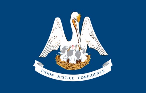 Флаг штата Луизиана США