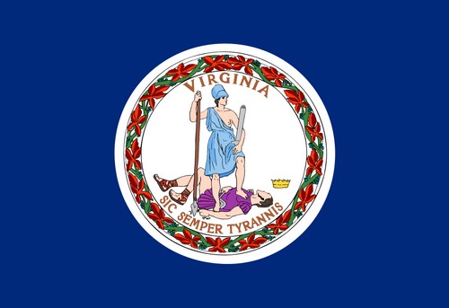 Флаг штата Виргиния США