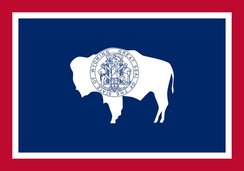 Флаг штата Вайоминг США