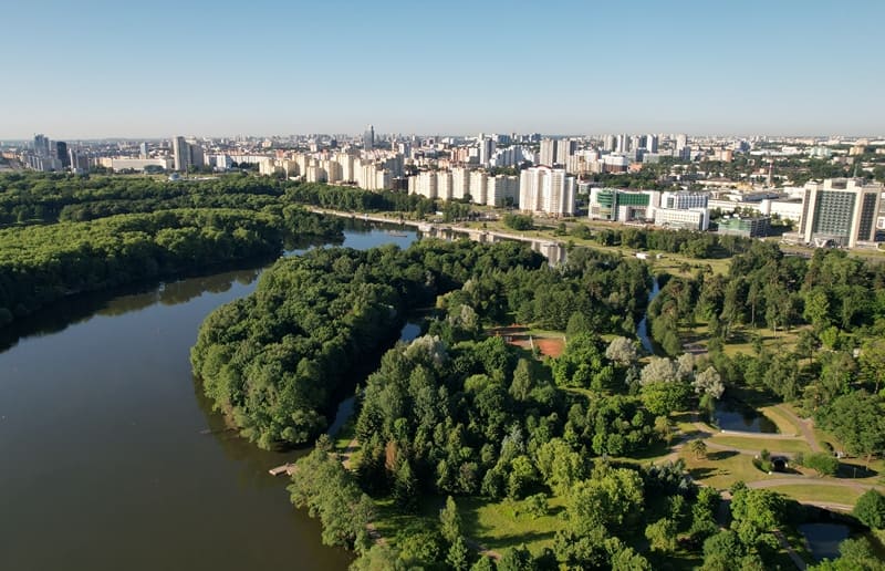 Минск: вид сверху